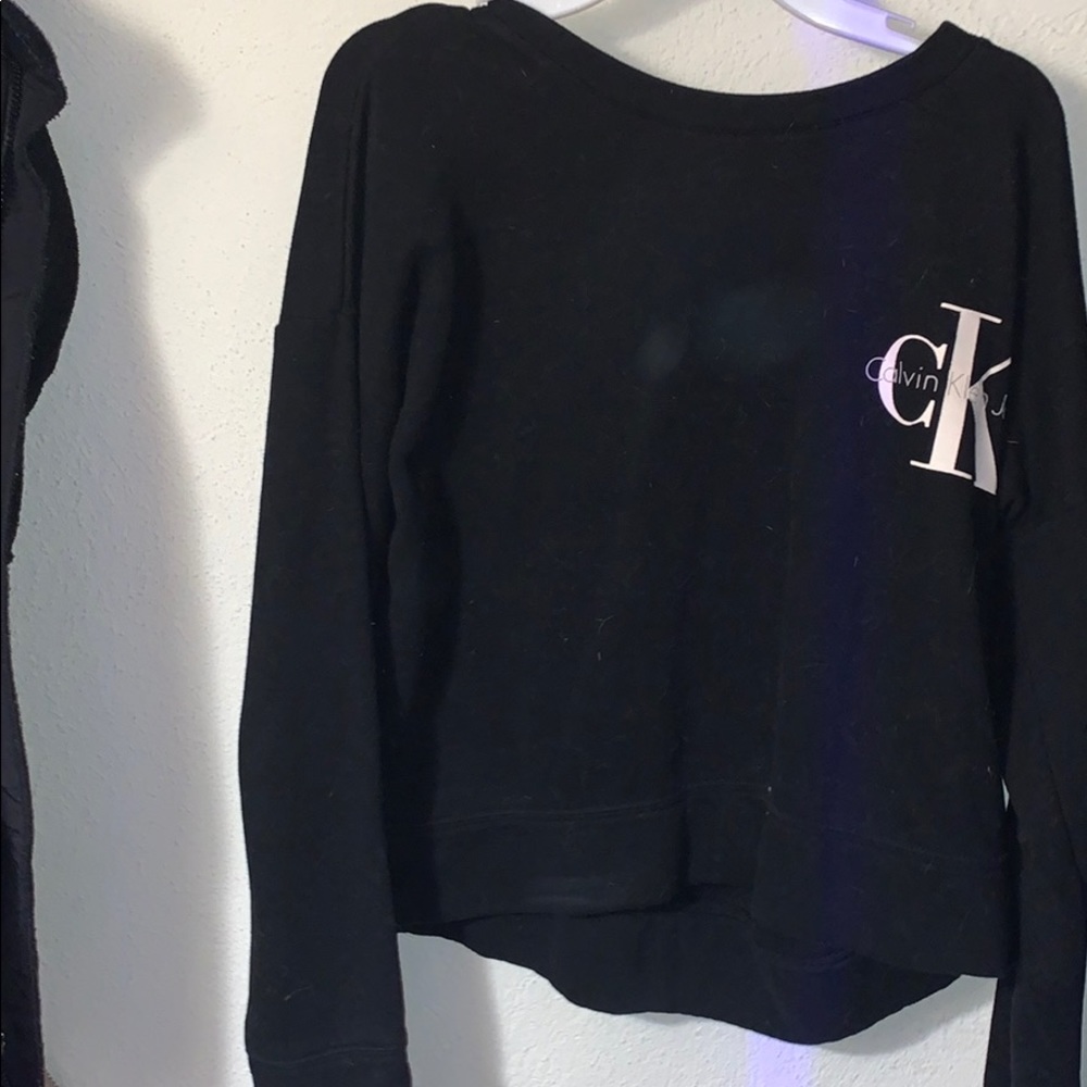 calvin klein cropped crewneck